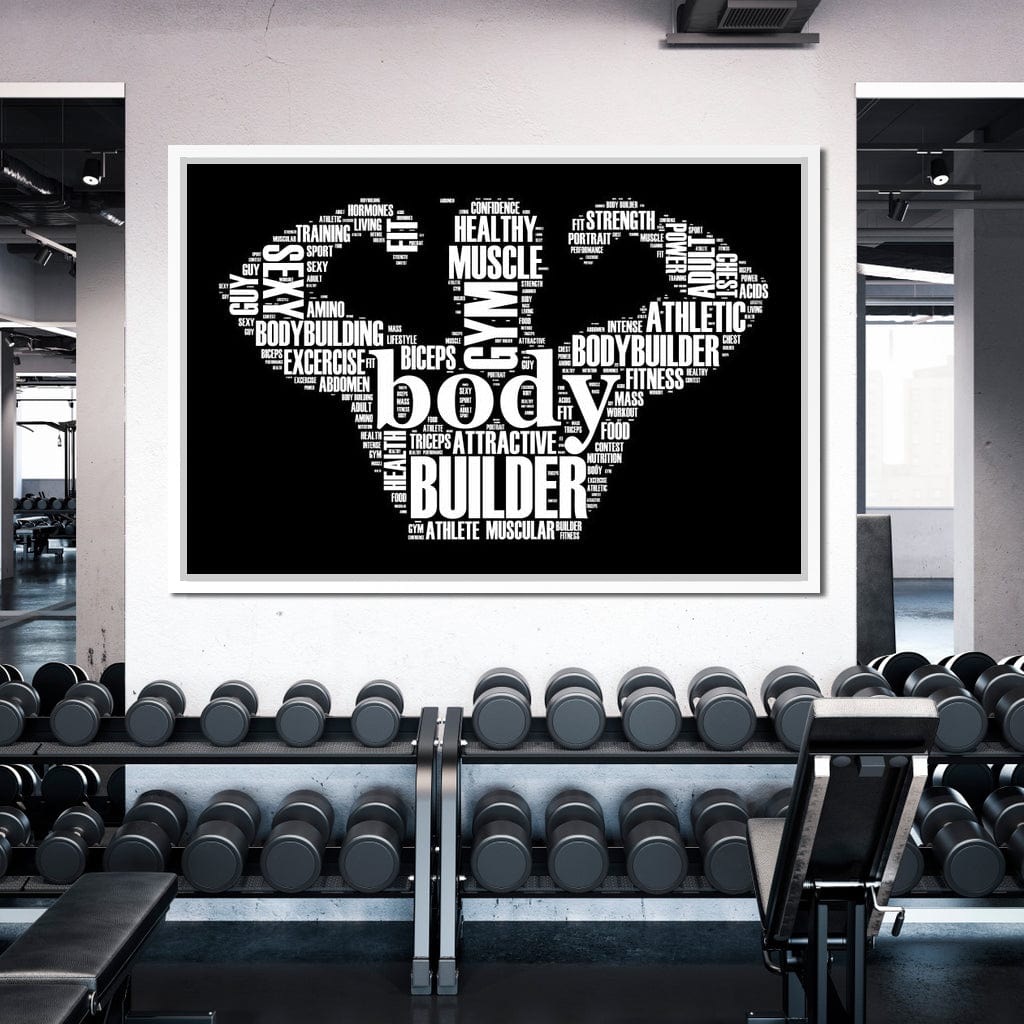 Body Builder Canvas Wall Art