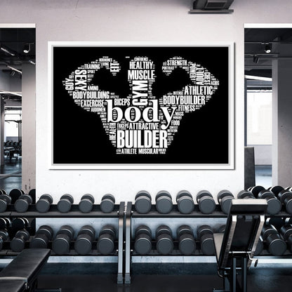 Body Builder Canvas Wall Art
