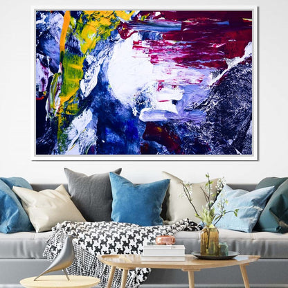 Abstract Sea Splash Canvas Wall Art