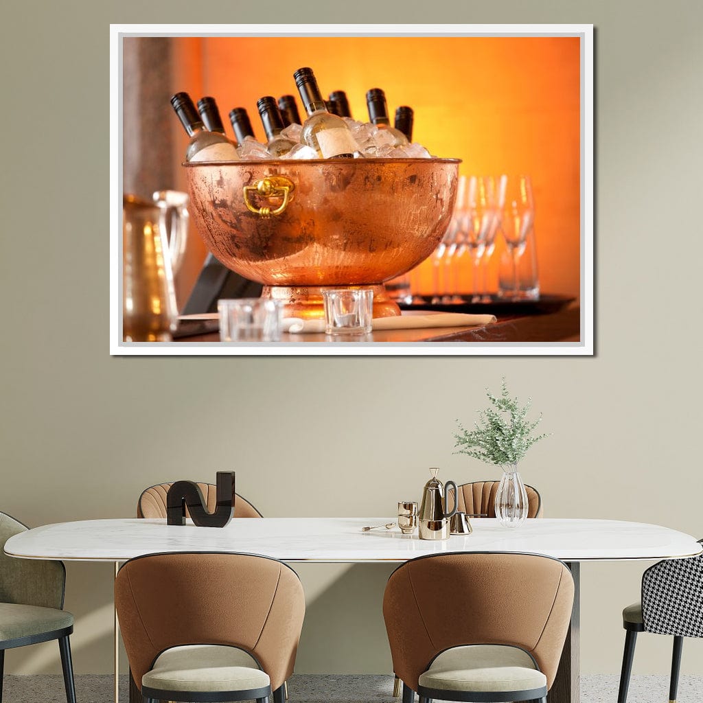 Chilled Wine Canvas Wall Art