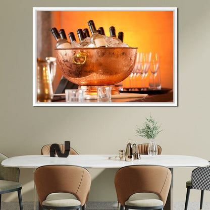 Chilled Wine Canvas Wall Art