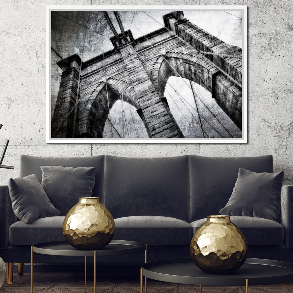 Brooklyn Bridge Arch Canvas Wall Art