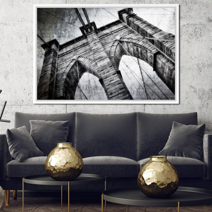 Brooklyn Bridge Arch Canvas Wall Art