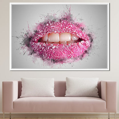 Sugar Lips Canvas Wall Art