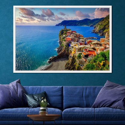 Vernazza Village Canvas Wall Art