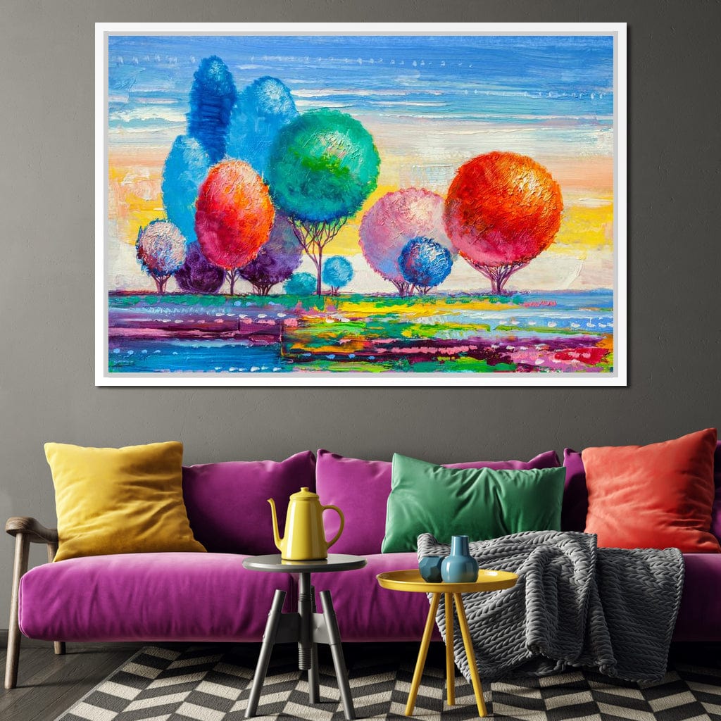 Autumn Fantasy Forest Canvas Wall Art