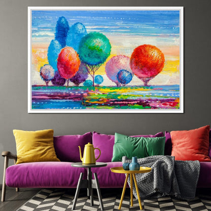 Autumn Fantasy Forest Canvas Wall Art
