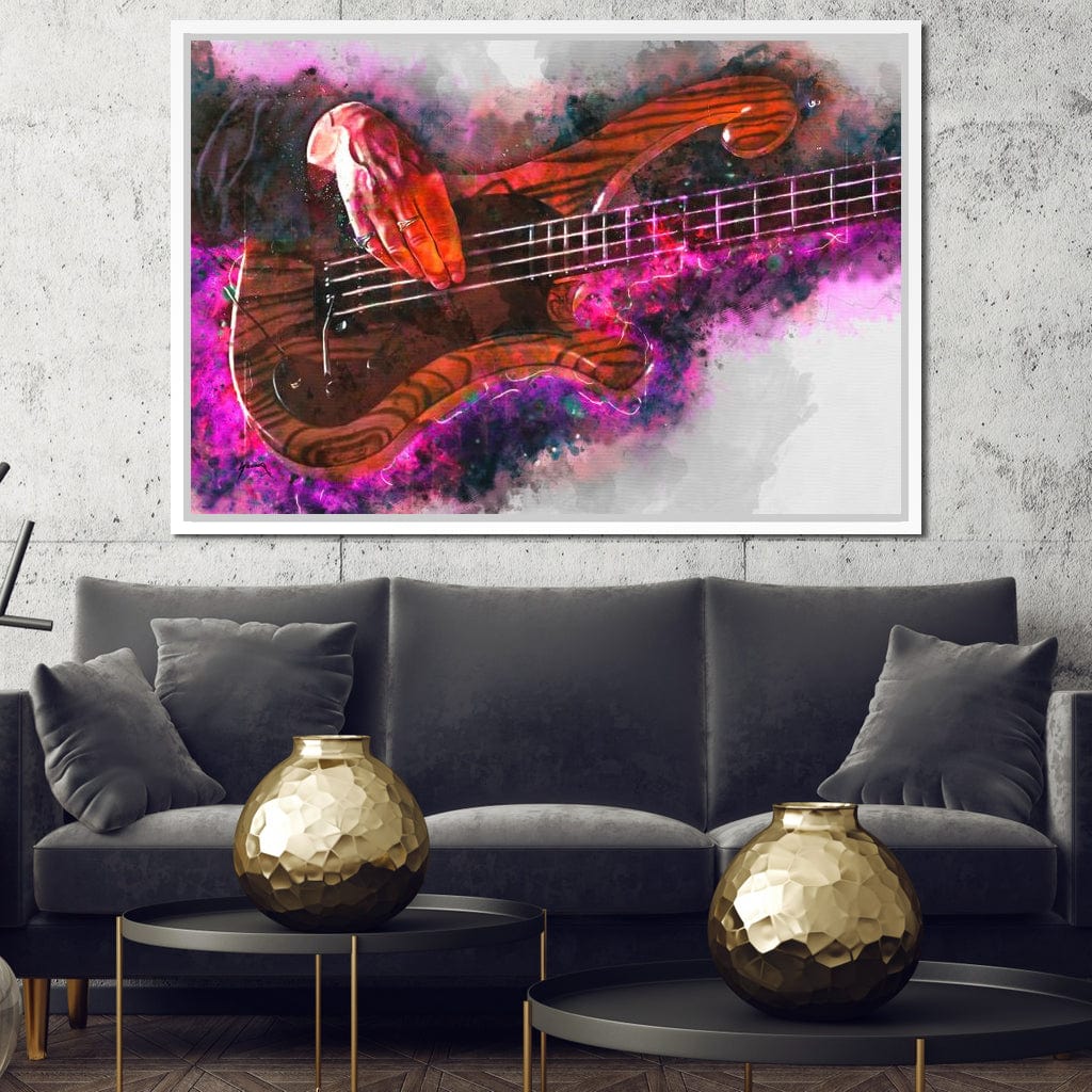 Les Claypool's Guitar Canvas Wall Art