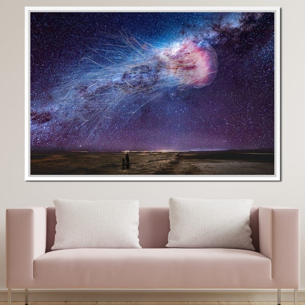 Cosmic Jellyfish Galaxy - KitConcepts Canvas Wall Art