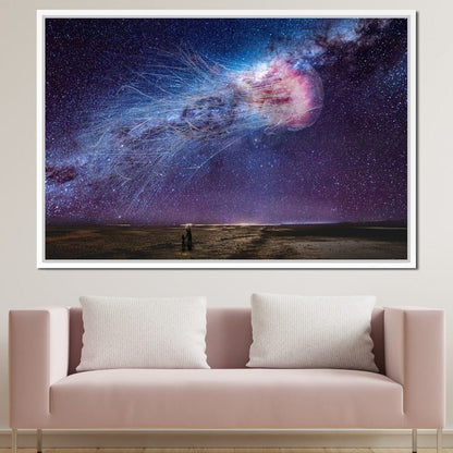 Cosmic Jellyfish Galaxy - KitConcepts Canvas Wall Art