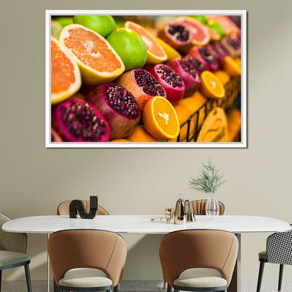 Istanbul Fruit Market Canvas Wall Art