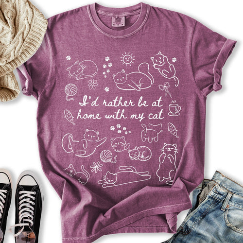 Home with my Cat Relaxed Tee