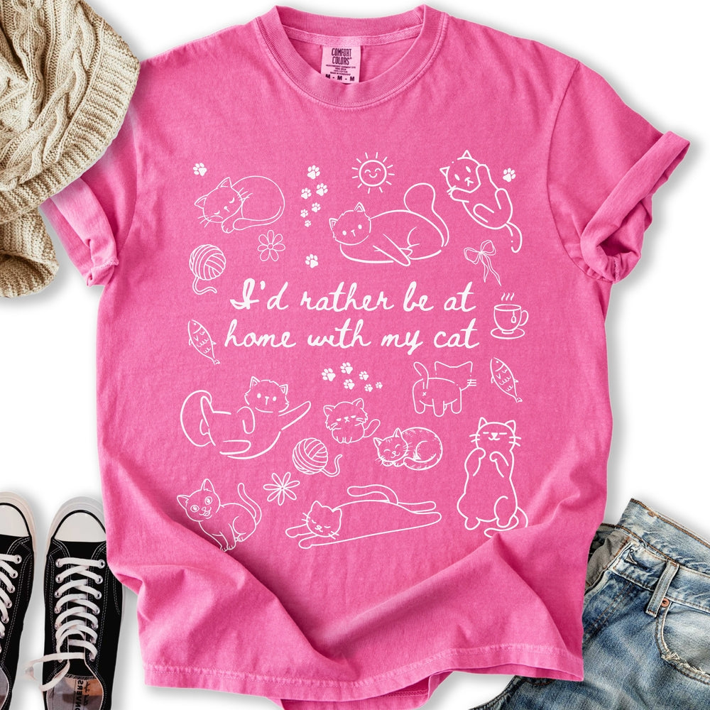 Home with my Cat Relaxed Tee