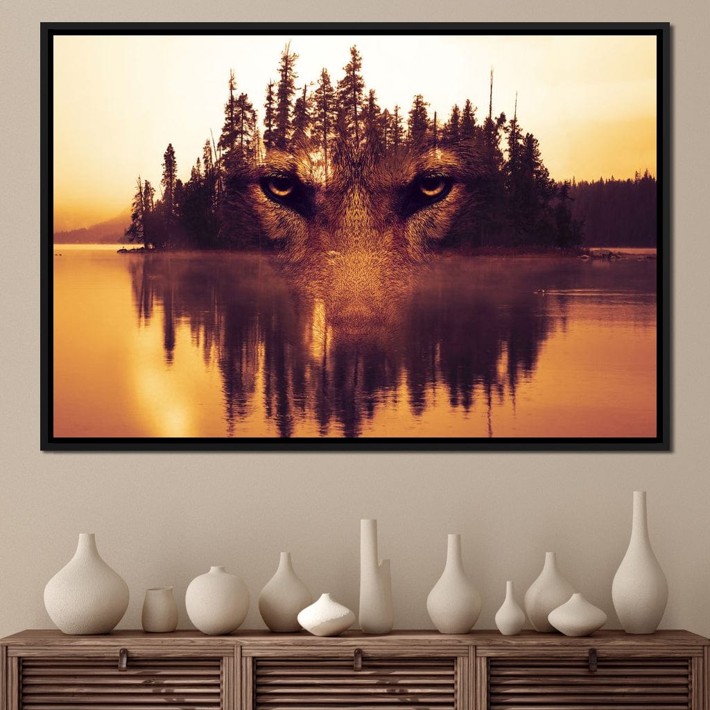 Lurking in the Woods Canvas Wall Art