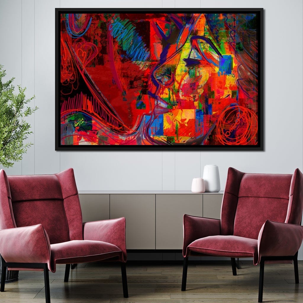 Kiss Canvas Wall Art