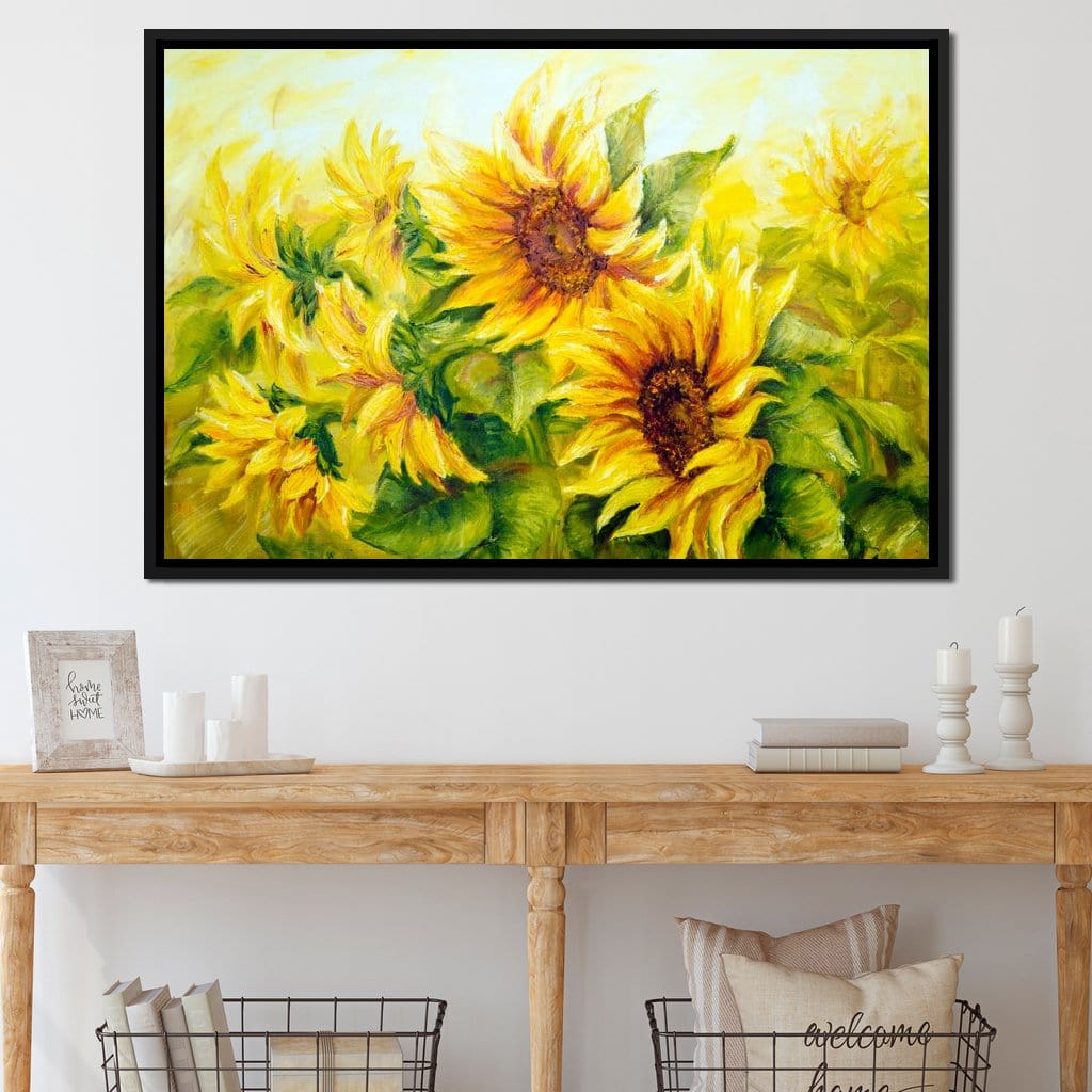 Beautiful Sunflowers Canvas Wall Art
