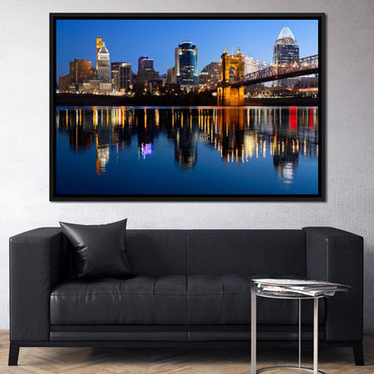 Cincinnati Skyline Canvas Wall Art