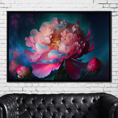 Peonie Flower 1 Canvas Wall Art