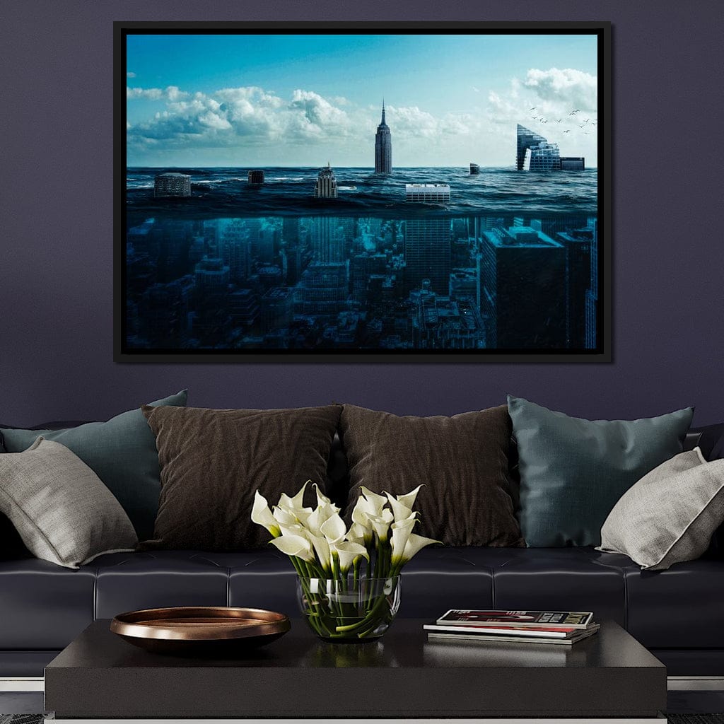New York Underwater Canvas Wall Art
