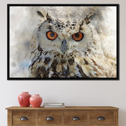 Eurasian Owl Canvas Wall Art