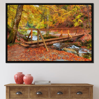 Wooden Bridge Canvas Wall Art