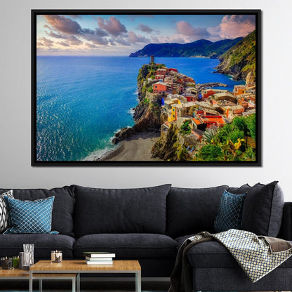 Vernazza Village Canvas Wall Art