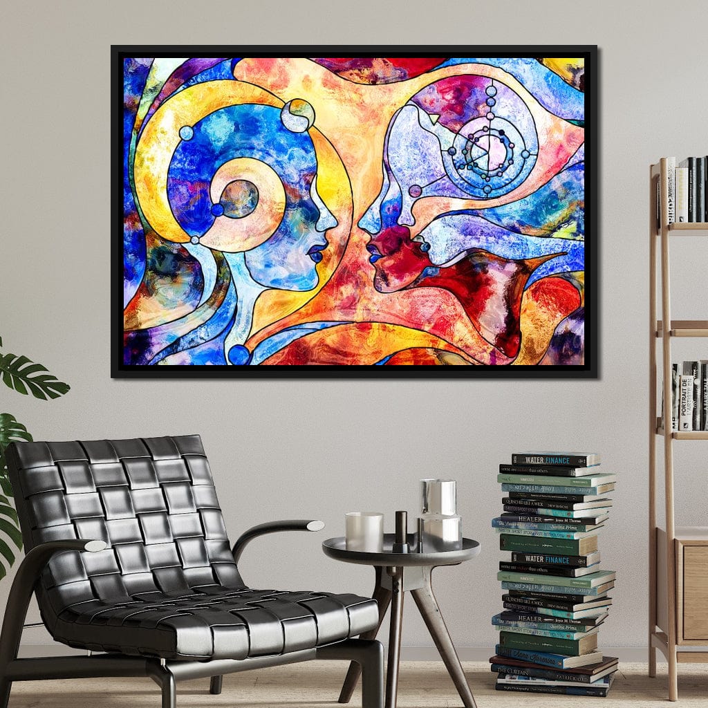 Face to Face Canvas Wall Art