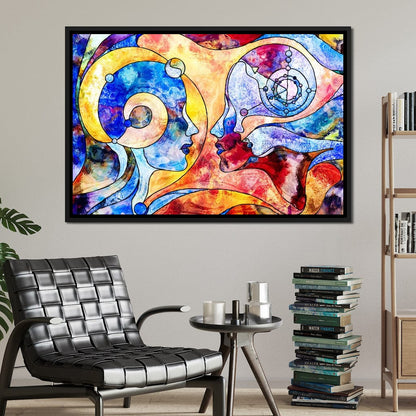 Face to Face Canvas Wall Art