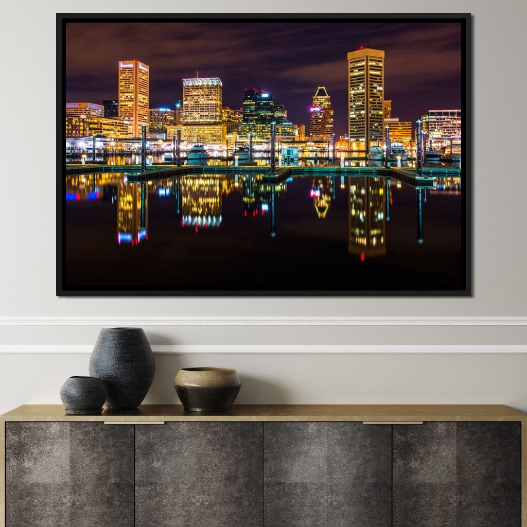 Baltimore Skyline Canvas Wall Art