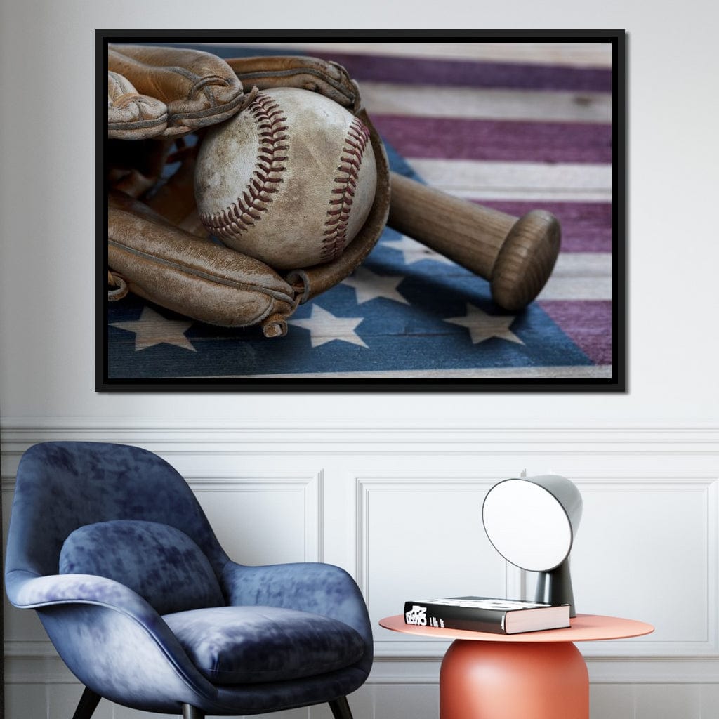 Baseball Nation Canvas Wall Art