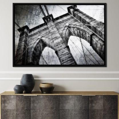 Brooklyn Bridge Arch Canvas Wall Art