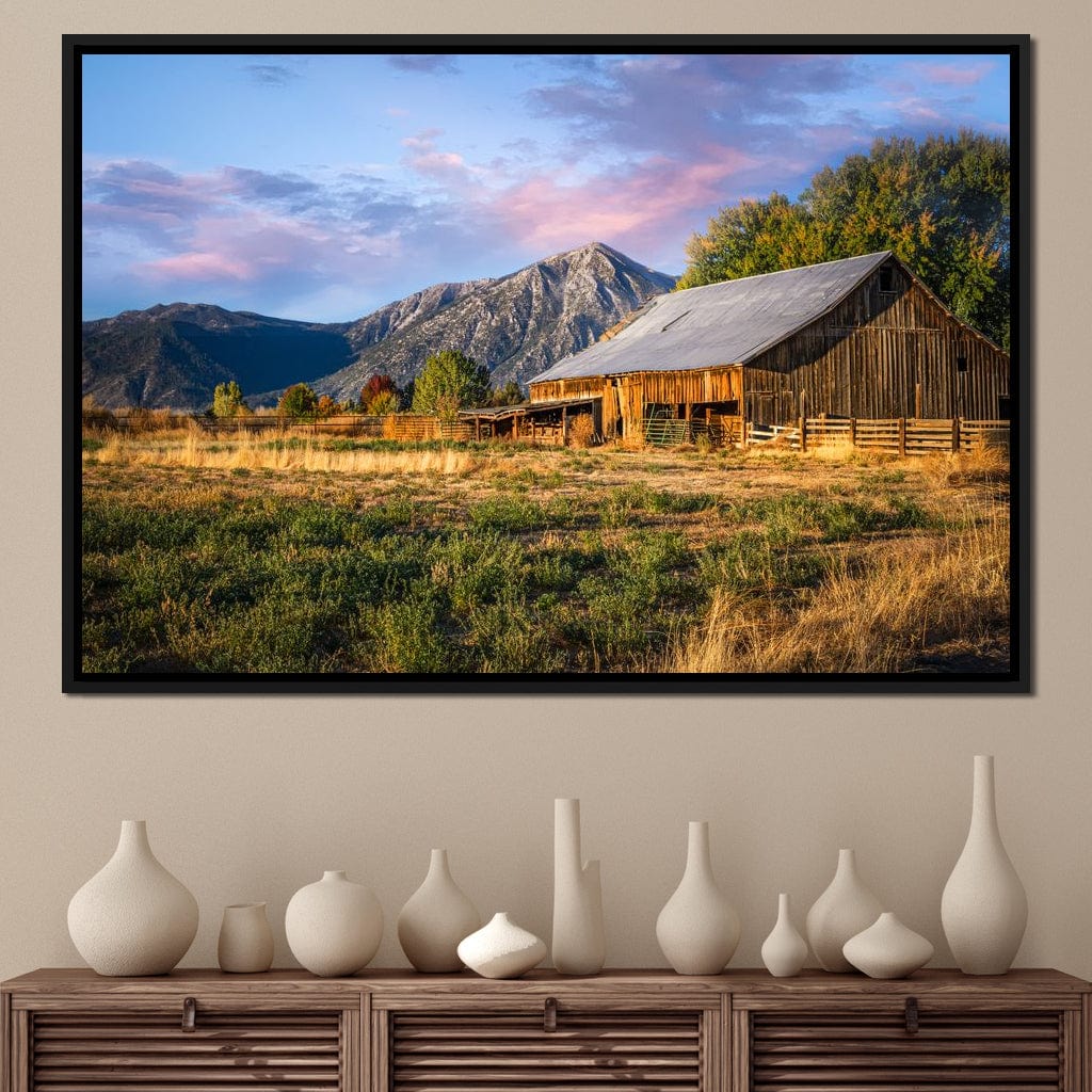 Sunrise at the Ranch Canvas Wall Art
