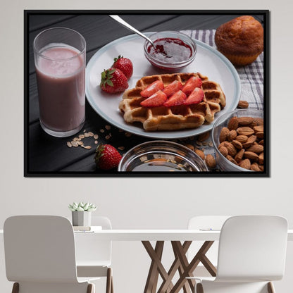 Homemade Waffles Canvas Wall Art
