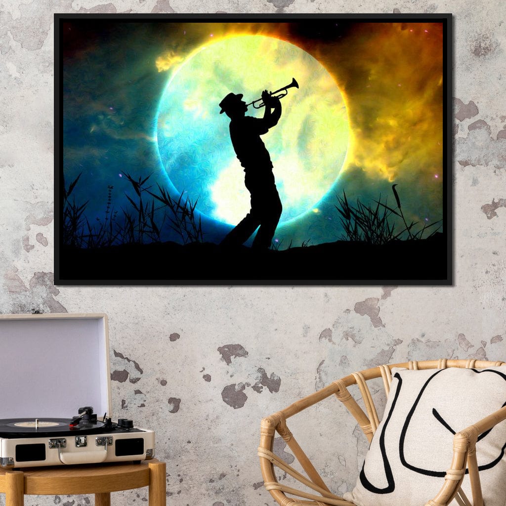 Space Trumpeter Canvas Wall Art