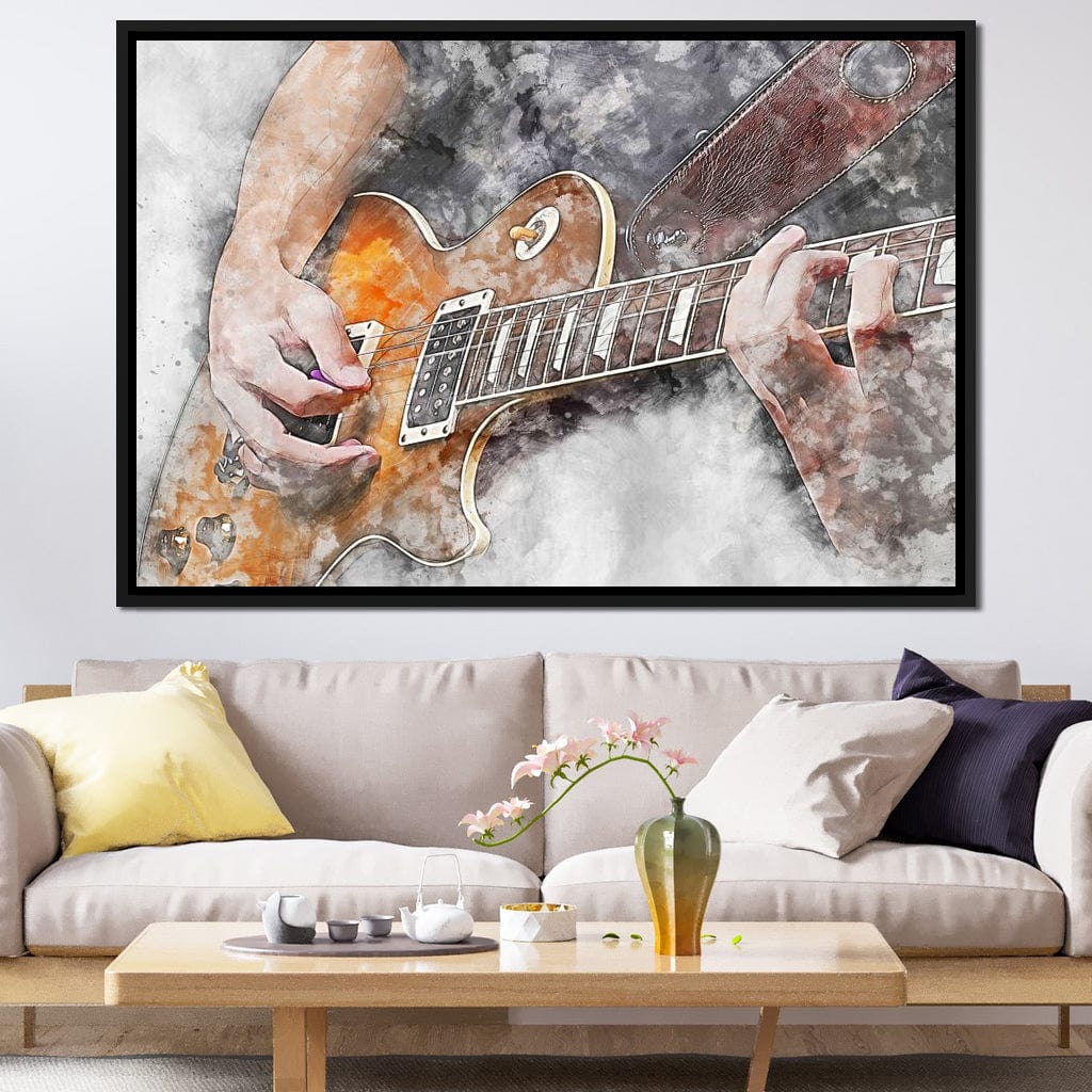 Electric Guitar - Mateo Canvas Wall Art
