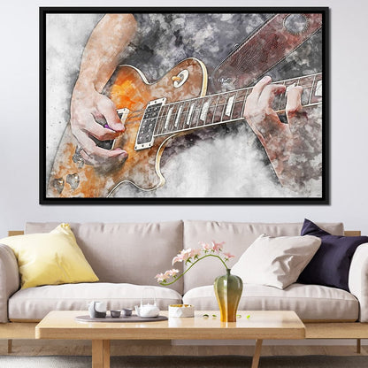 Electric Guitar - Mateo Canvas Wall Art