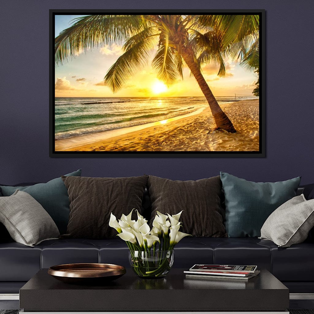 Barbados Beach Canvas Wall Art