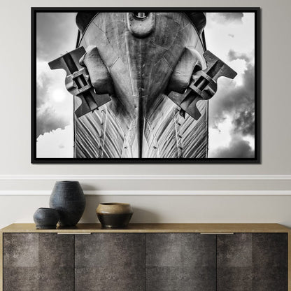 WWII Battleship Canvas Wall Art