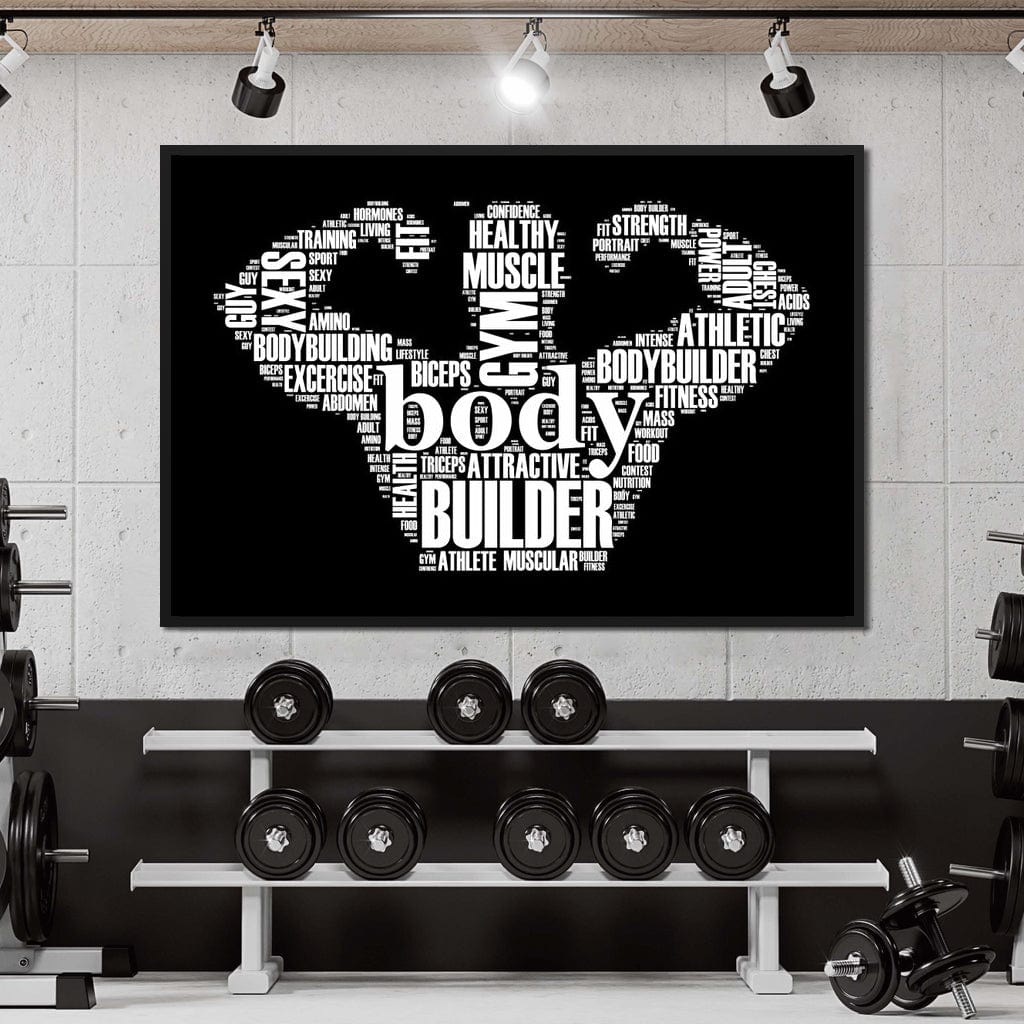 Body Builder Canvas Wall Art