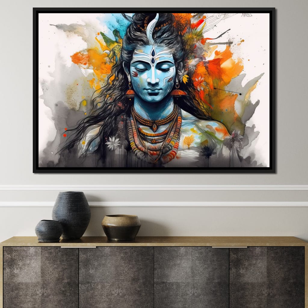 Serene Shiva Canvas Wall Art