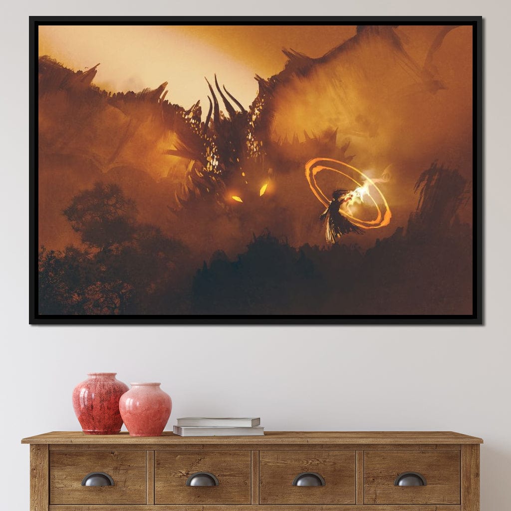 Epic Clash Canvas Wall Art