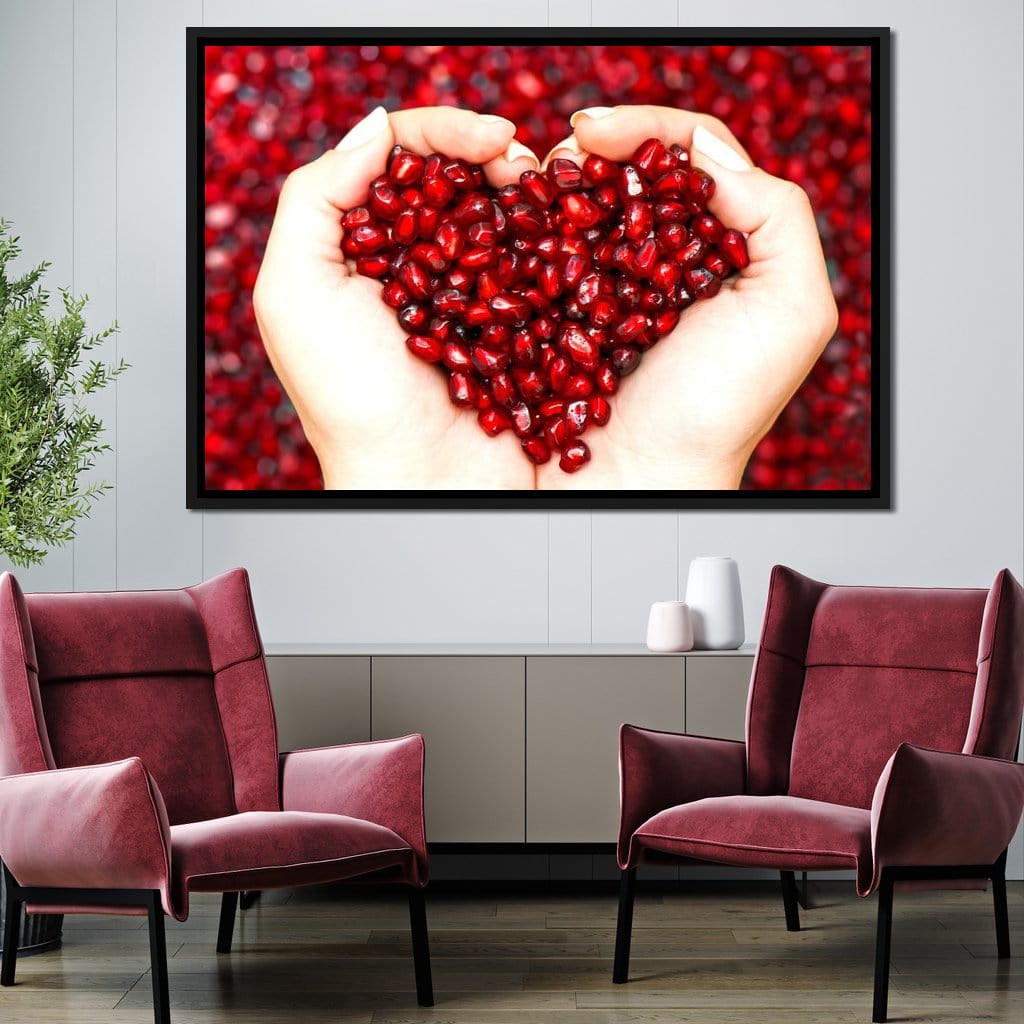 Pomegranate Seeds Canvas Wall Art