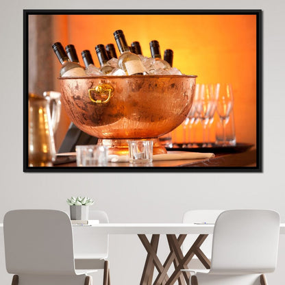 Chilled Wine Canvas Wall Art