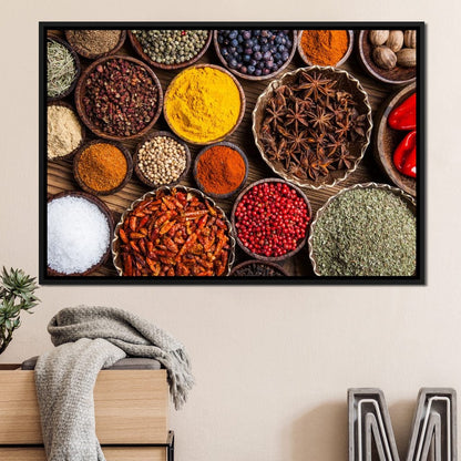 Spices Selection Canvas Wall Art