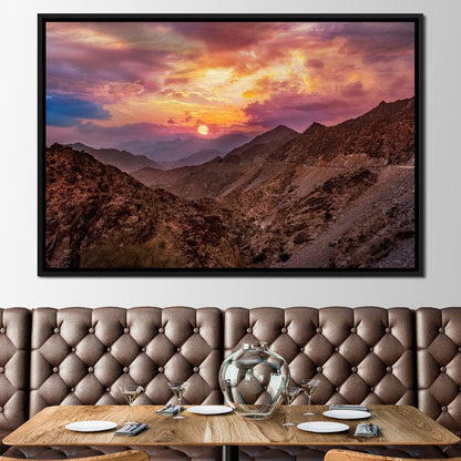 Desert Mountains Canvas Wall Art