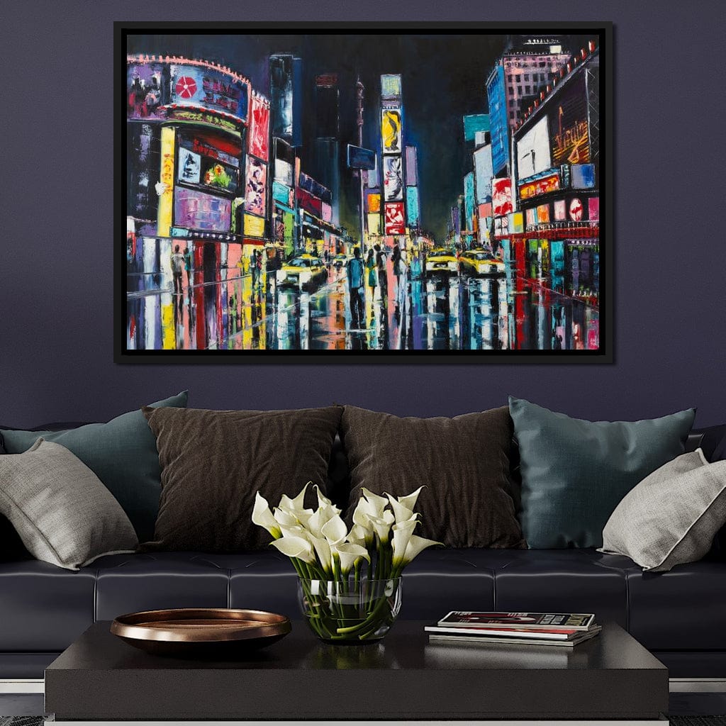 Busy Avenue Canvas Wall Art
