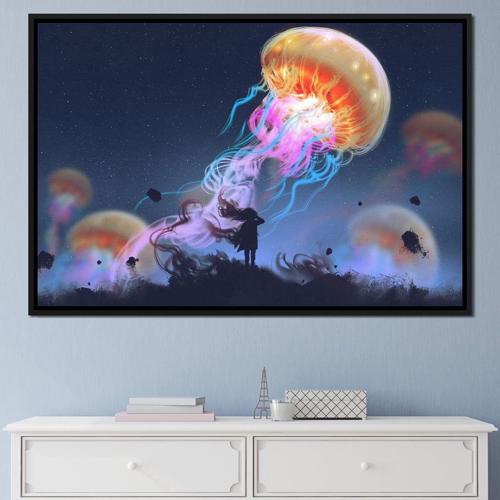 Giant Jellyfish Canvas Wall Art