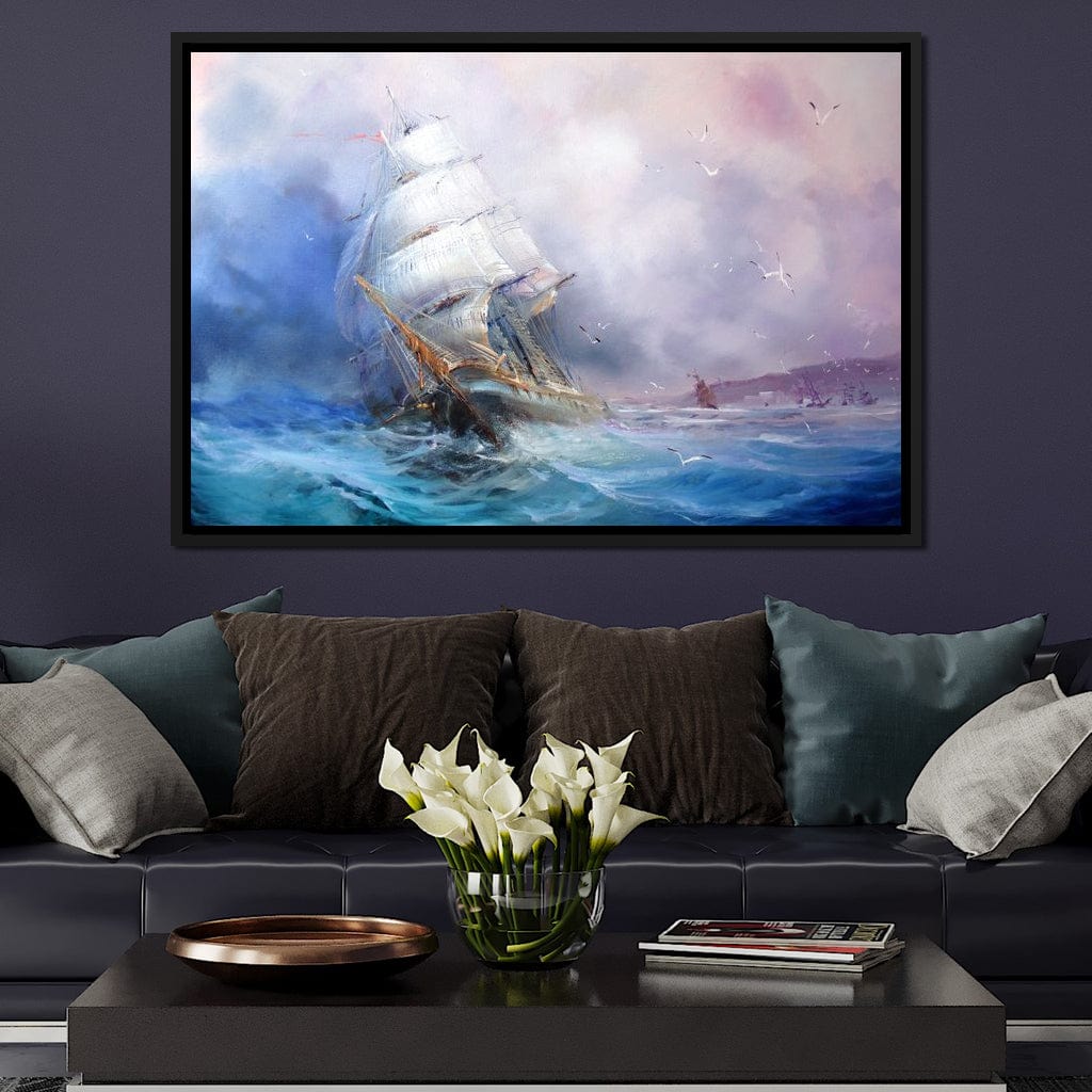 Trading Ship Canvas Wall Art