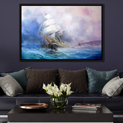 Trading Ship Canvas Wall Art