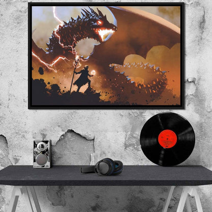 Black Magic Wizard Canvas Wall Art
